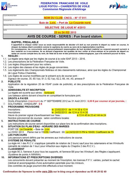 Funcup 17 - édition 2012/2013 Avis-CNCG-23-24-fevrier