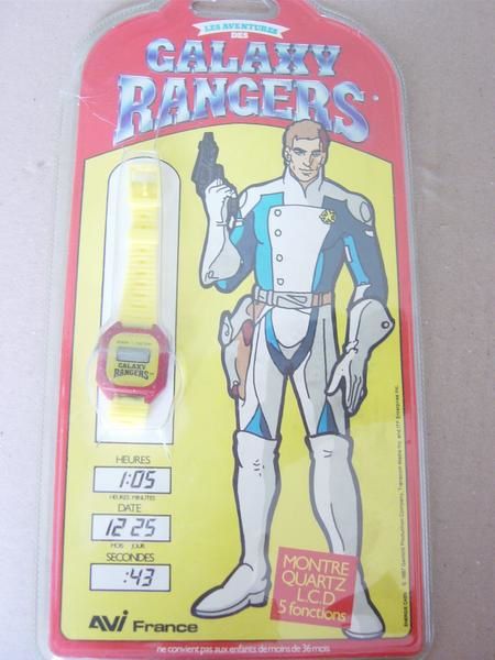 GALAXY RANGERS : IDEAL/Galoob (1986) Galaxy-montre