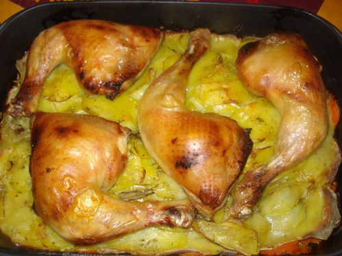 Cuisses de poulet aux légumes Plats01843