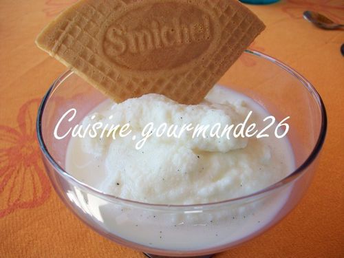 Crème glacée à la vanille sans oeufs Glace-vanille