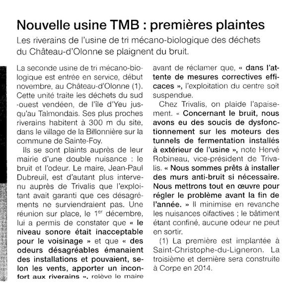 ARIVEM USINE DE METHANISATION A ROMAINVILE Taffeneau-TMB-bruits-et-odeurs-9-12-11