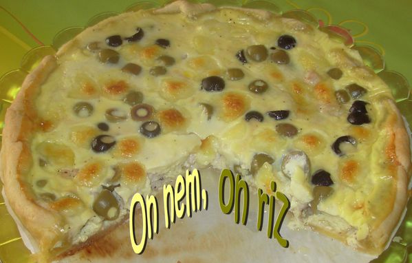 Tarte au poulet, à la mozzarella et aux deux olives Tarte-poulet-mozza-olives2