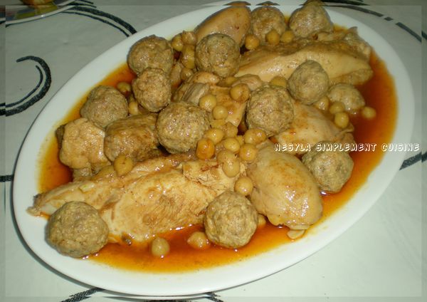 أكلاتت ~ رمضانية .. Chtit-ha-djaje-avec-boulettes1