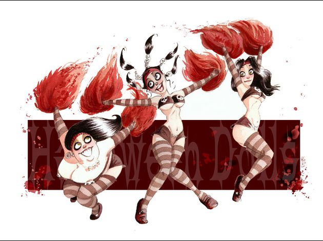 La Pin up du jour - Page 19 Halloween-dolls