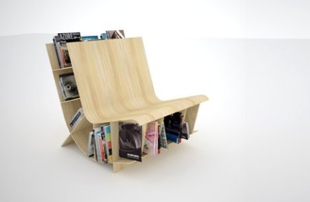 مدل کتابخانه های بسیار زیبا 599396bookseat-shelf-chair