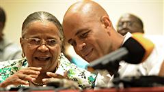 Michel Martelly a remporté le deuxième tour de l'élection présidentielle AFP_110304_x9q37_manigatcbmlm_4