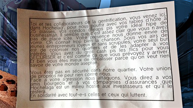 Nouveaux actes de vandalisme dans Hochelaga-Maisonneuve 131127_i38ze_message-hochelaga_sn635