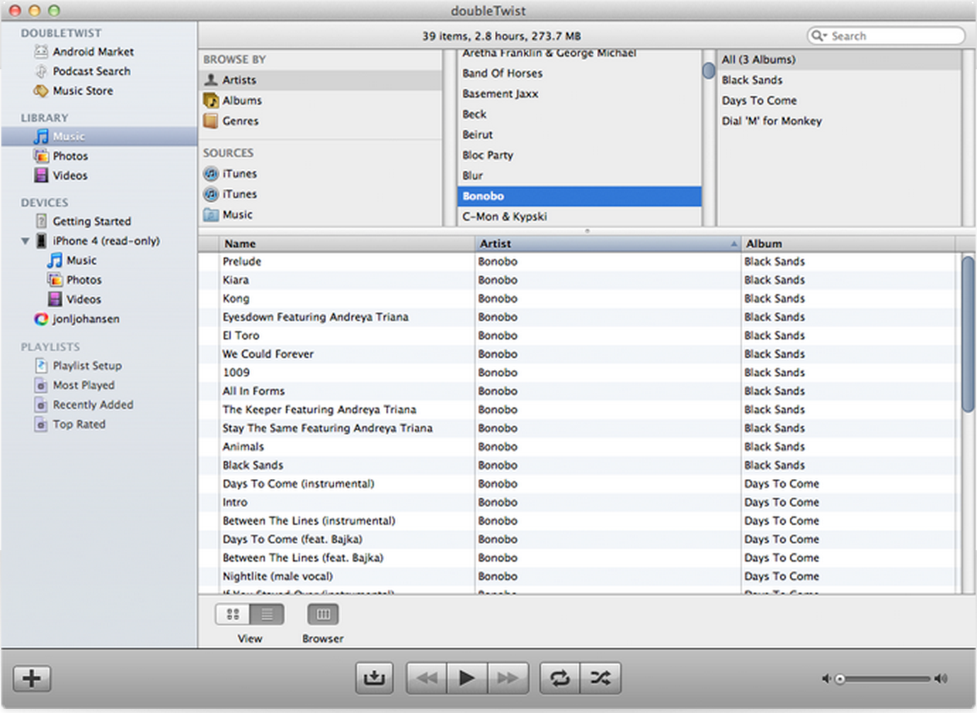 [TUTO] Comment synchroniser votre librairie iTunes avec votre appareil Android [22.01.2014] Doubletwist_screenshot