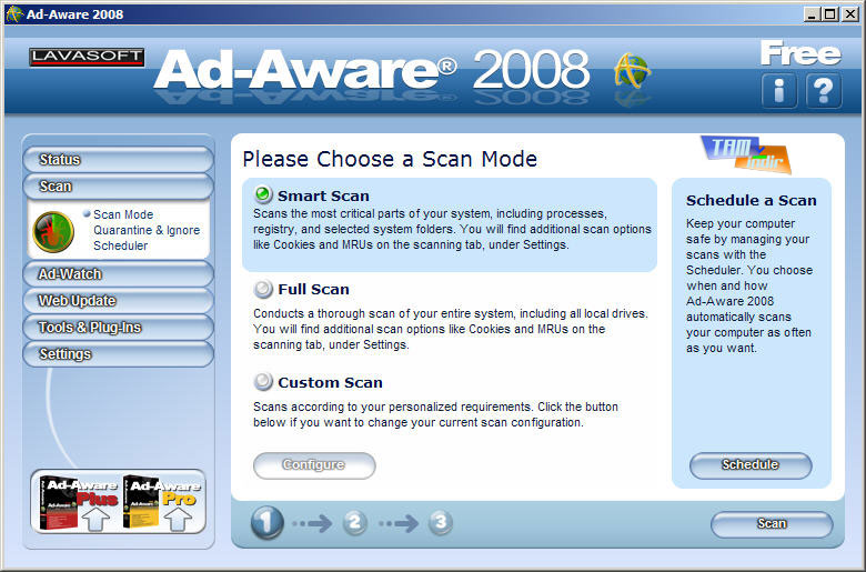 Ad-Aware 2008 7.1.0.8 Ad-aware2008-scan-tamindir