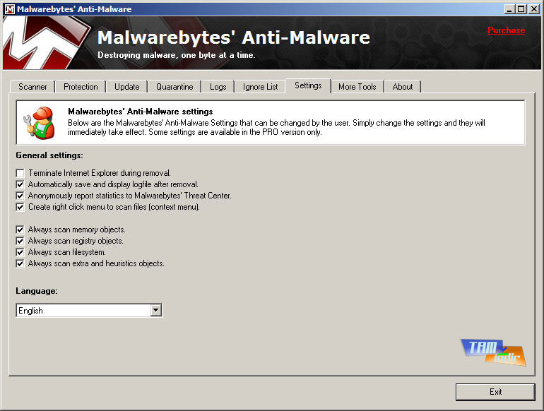 Malwarebytes’ Anti-Malware 1.4 |Ücretsiz| Malwarebytes-tamindir-ss-3