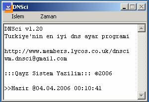 DNSci v1.25(DNS Ayar Programı) Dns1