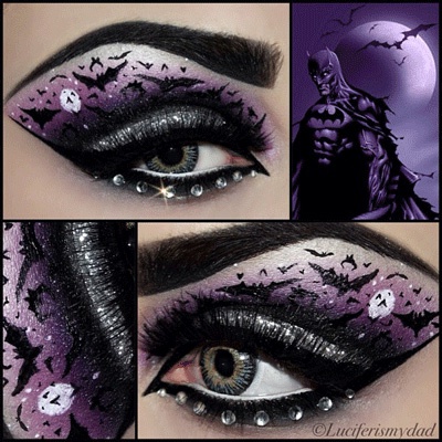 Trang điểm mắt đẹp ma mị ngày Halloween  Batmanmakeup