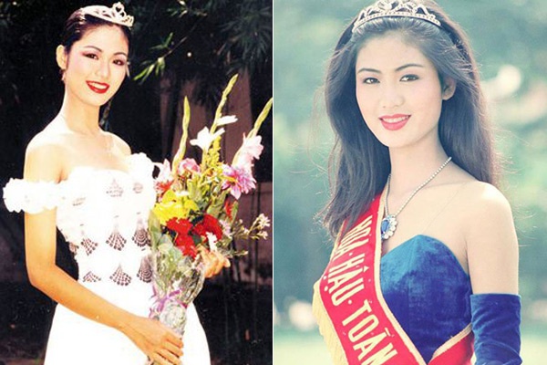Ngắm nhan sắc các hoa hậu Việt ở khoảnh khắc đăng quang Thuthuy_1