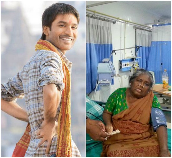 பரவைமுனியம்மாவுக்கு ஐந்துஇலட்சம் கொடுத்தார் தனுஷ் Dhanush%20dhansuh%201