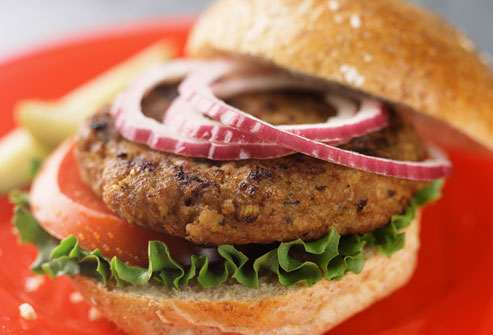 Top 24 Ways to Lose Weight Without Dieting Getty_rm_photo_of_veggie_burger