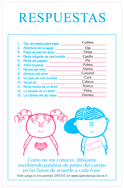 Juego: Partes del Cuerpo del bebe