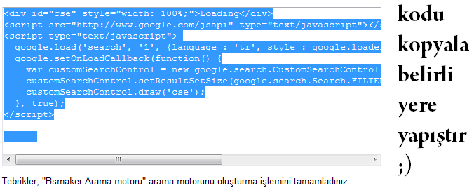 google arma motoru yapma Amotor5