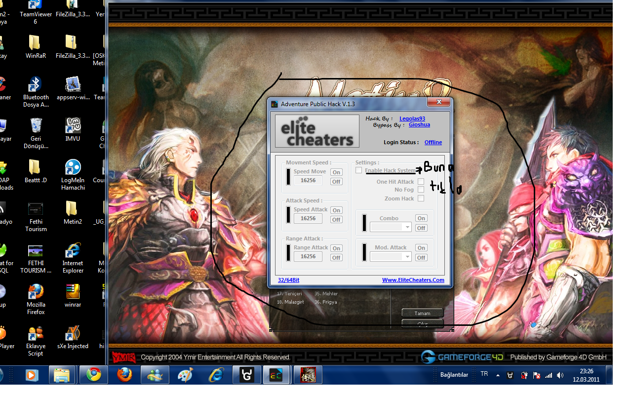 Metin2 Adventure Public Hack V 1.3 HackShield Bypass 2011 Videolu Anlatım 15677a