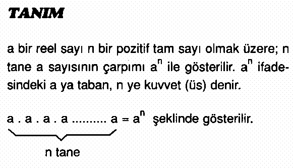 Üslü Nicelikler (Bol Resim & Örnek) Rrrr