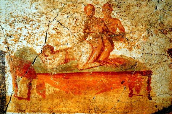 Sex war in Rom eine inflationäre Handelsware Erotische-Freskos-in-Pompeji-der-OEffentlichkeit-praesentiert