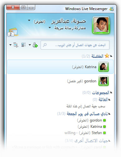 MSN Messenger 2009   -     -     People