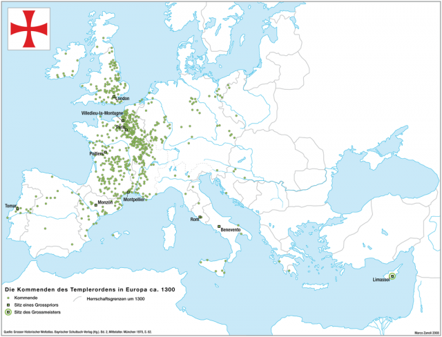 Une petite histoire par jour (La France Pittoresque) - Page 16 Templerorden_in_europa_1300-553922f