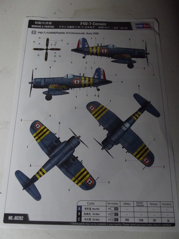 hobbyboss - Corsair  F4U-7 HobbyBoss - Échelle 1/48 Dscf6253-4981ab5