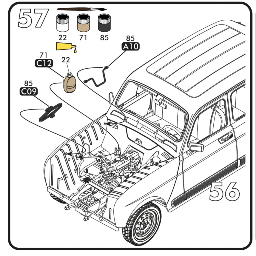 RENAULT 4 GTL Réf 80759 Bocal-liquide-notice-595639f