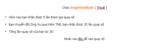 Hướng dẵn Quay Số May Mắn Để Trúng Phiêu Vũ Kiếm ThếCách Quay Số May Mắn Để Trúng Phiêu Vũ Kiếm Thế  Quayso_04