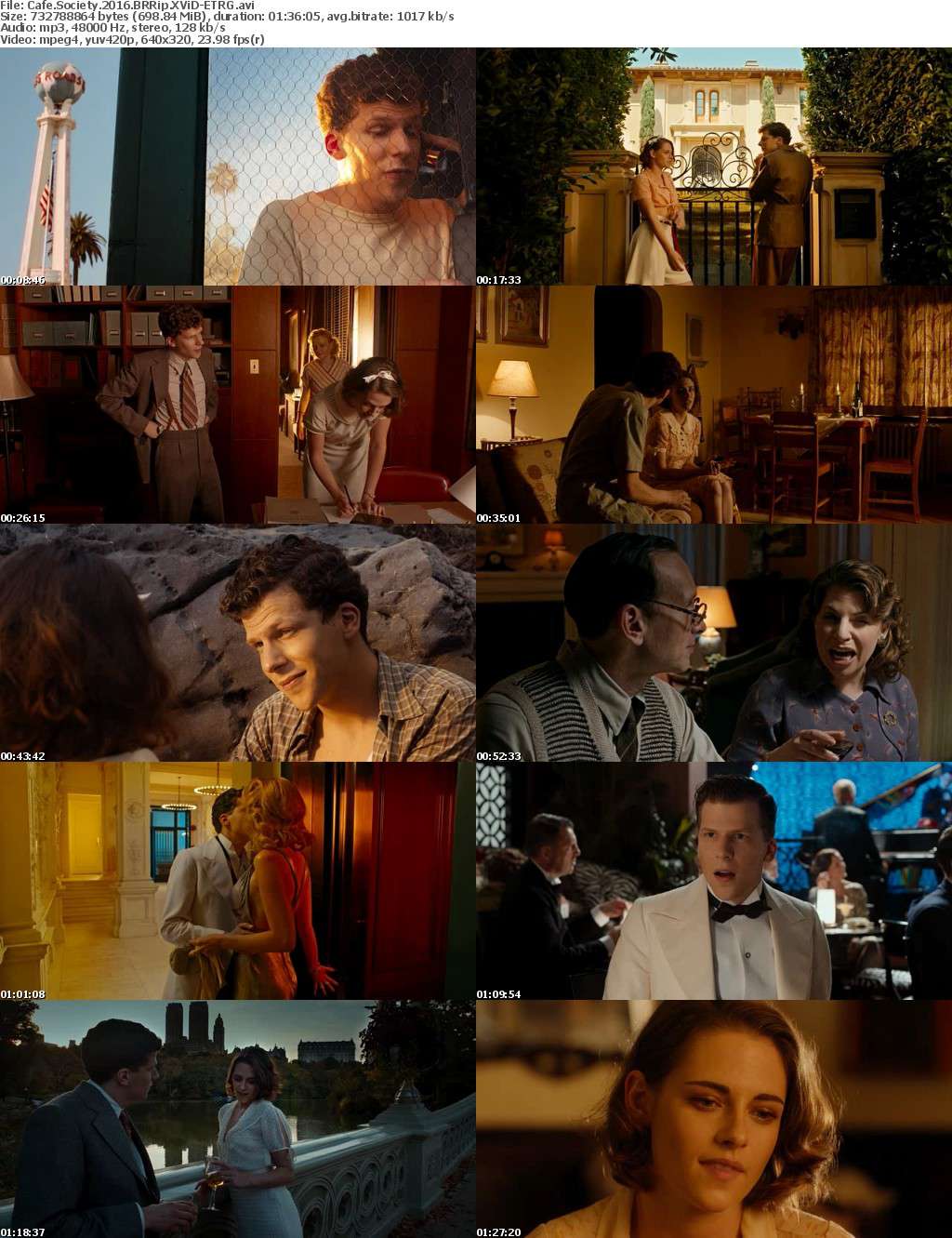 Cafe Society 2016 BRRip XViD-ETRG 22827330069ee3bde9d8d133bd12c5f6a1a919c8