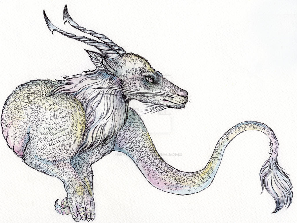 dragon - La evolución del dragón Luck_dragon_by_jessburnett-d6rg9no