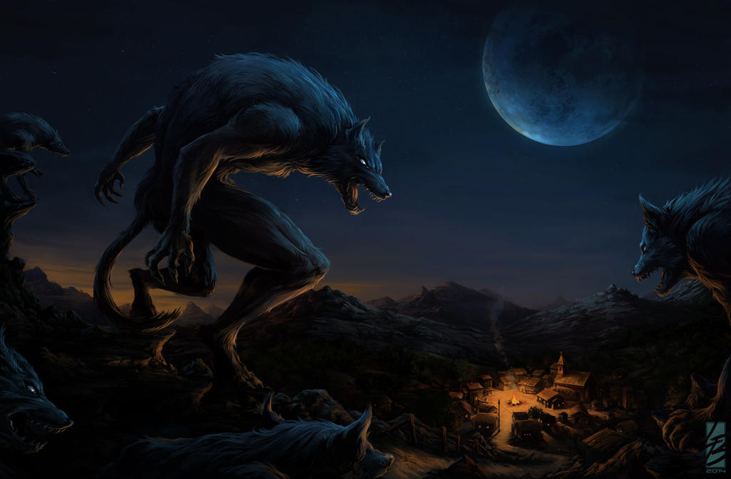 Races de Rerum.  Werewolf_attack__new_version_2014__by_laurabevon-d7vn18z