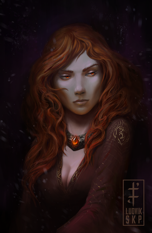 Slike Pesme Leda i vatre. - Page 21 Melisandre_by_ludvikskp-d8kjgke