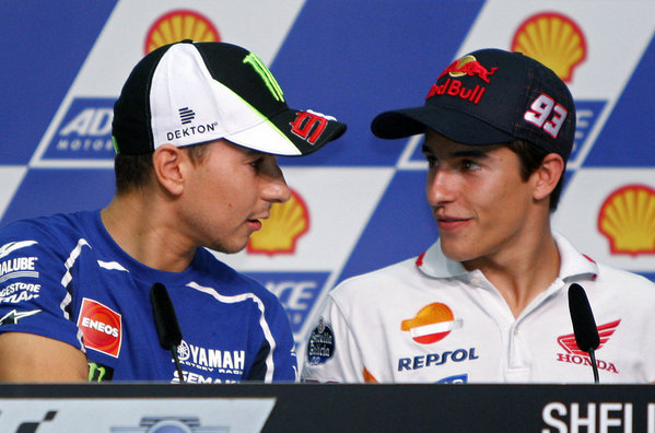 Lorenzo y Márquez ya saben lo que es ganar en Cheste Jorge-Lorenzo-y-Marc-Marquez-s_54393817613_54115221154_600_396