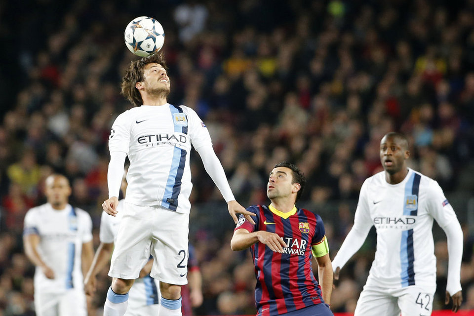 صور : مباراة برشلونة - مانشستر سيتي 2-1 ( 12-03-2014 )  Manchester-City-s-David-Silva-_54403037711_54115221152_960_640