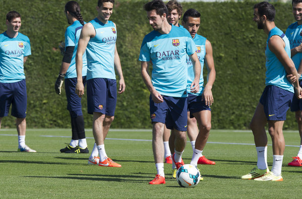 بالصور : مران برشلونة قبل مواجهة خيتافي 02-05-2014 Barca-Entrenamiento_54406544123_54115221154_600_396