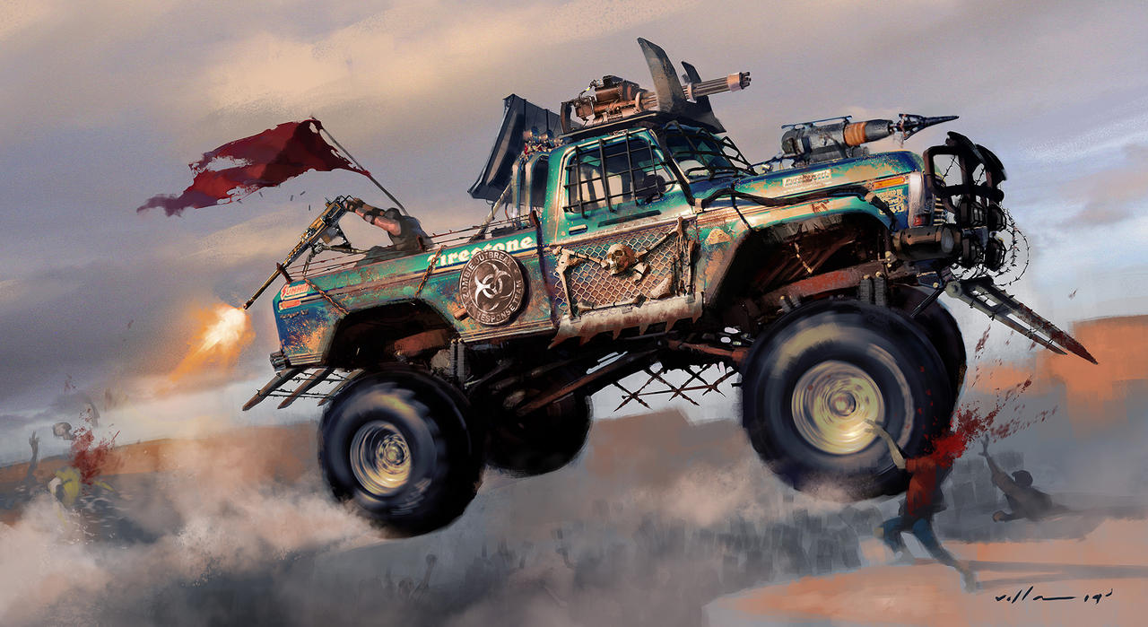 Danger of Impending Civil War in America Zombie_outbreak_response_team_vehicle_by_zano-d7sn004