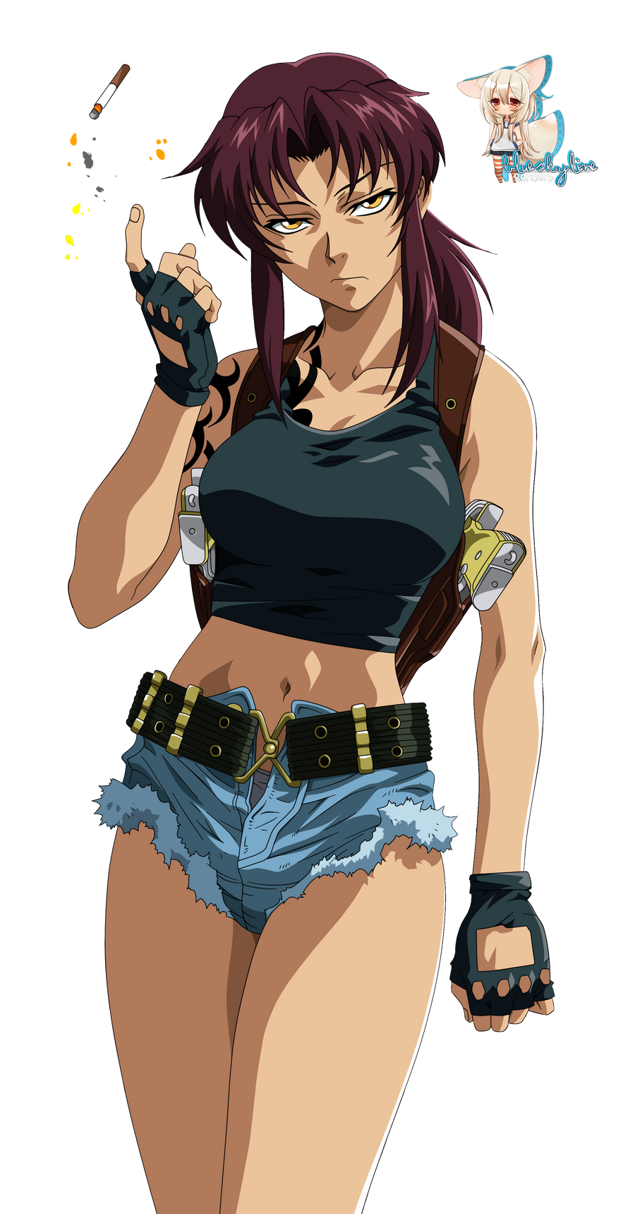 Kanrya Zura Revy___black_lagoon_render_by_blueskyline16-d569nfp