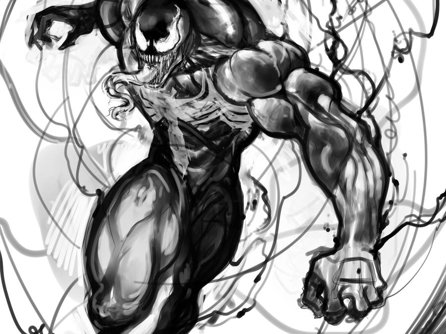 ––Hallowen ¡En Magnolia!  - Página 2 Venom_sketch_by_djok3-d6i5f8z