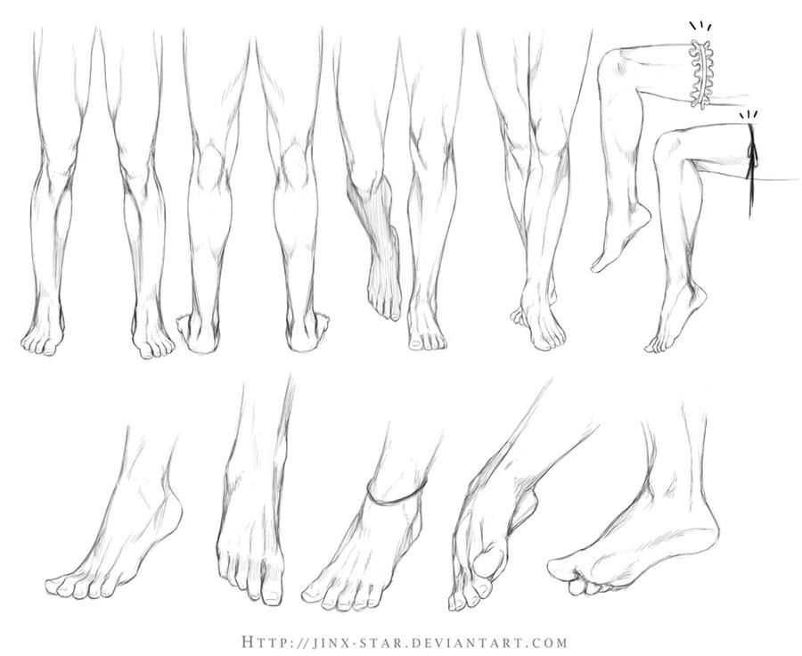 Recursos para dibujar!! _legs_and_feet_study__by_jinx_star-d50cdmd