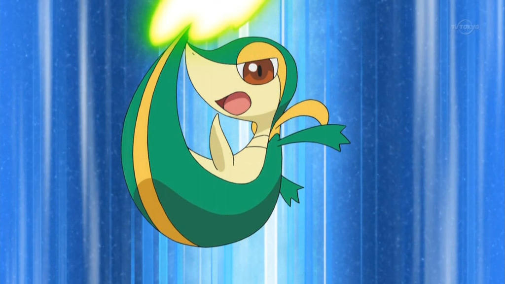 Vos animations d'attaques préférées ? - Page 2 Snivy_used_leaf_blade_1_by_pokemonosterfanzg-d70yufm