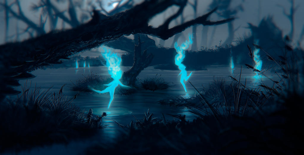 45 -  ♕ SPIRIT BRINGERS: EMPYREAN REALM. (SAGA DE UNUKALHAI) - Página 40 Swamp_spirits_by_justv23-d7g283p