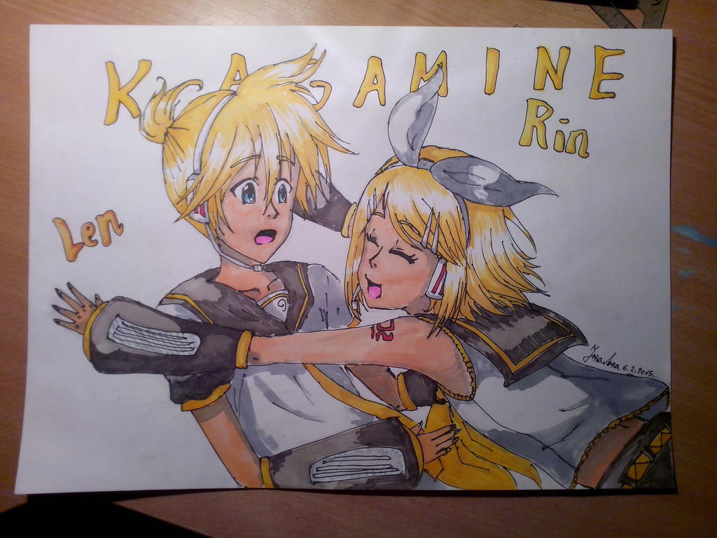 Janja The Animemaniac's Gallery Kagamine_rin_and_len_by_janja99-d8gwjj2