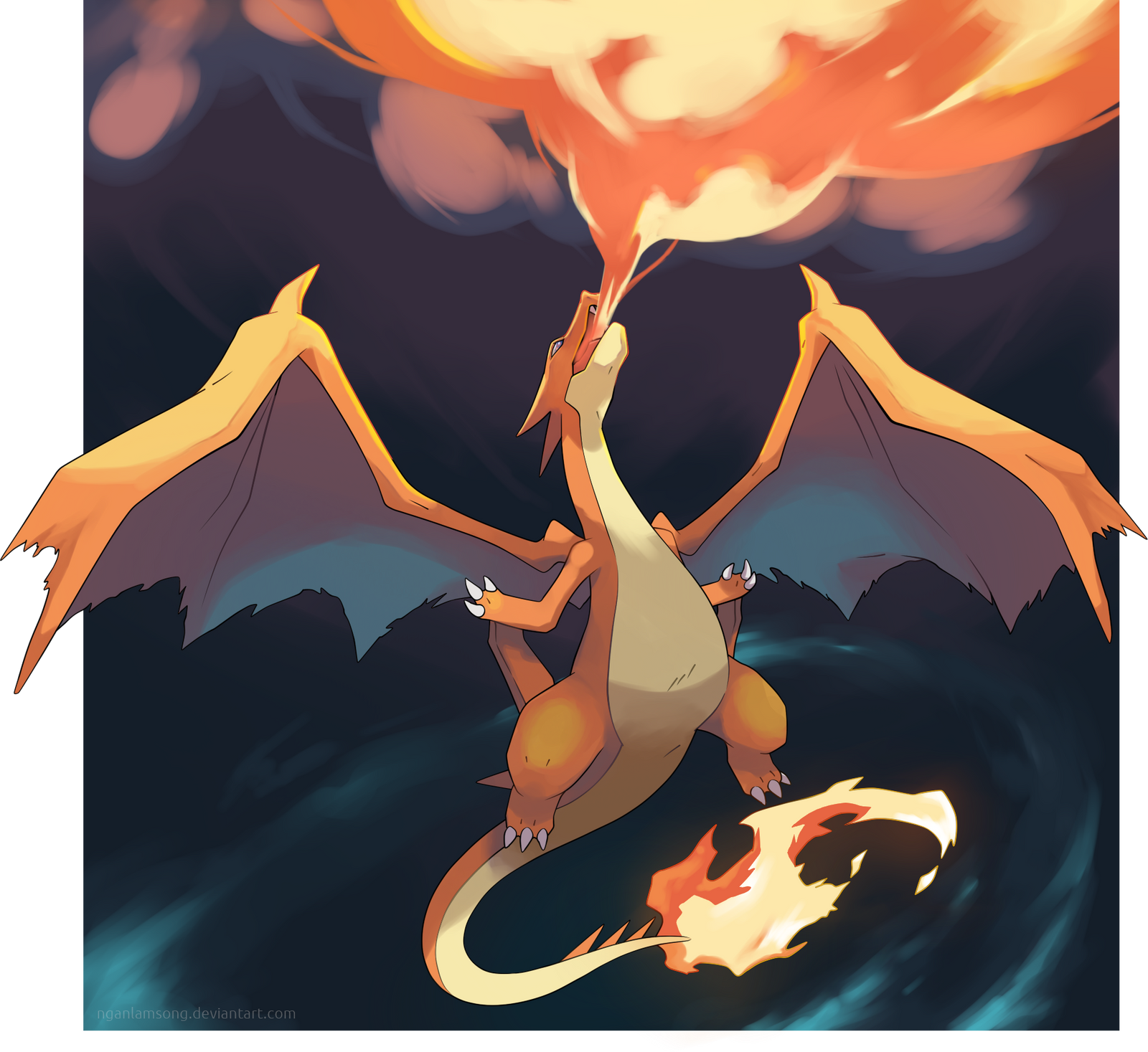 Tchomi Mega_charizard_y___the_rise_of_lizardon_by_nganlamsong-d9ma87n