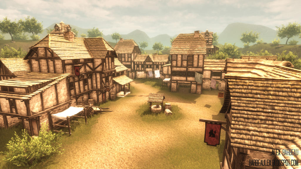 Cap 1 - Oh Brave New World Medieval_village_by_barbeaulex-d61qqsq