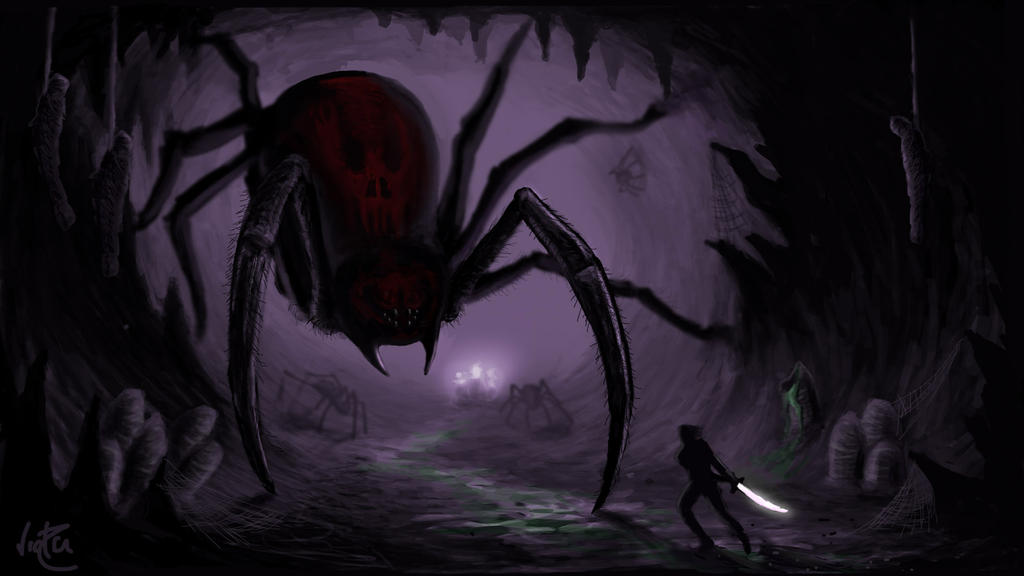 El laberinto -privada- Samus Katar Giant_spider_nest_by_victorelessar-d64w63u