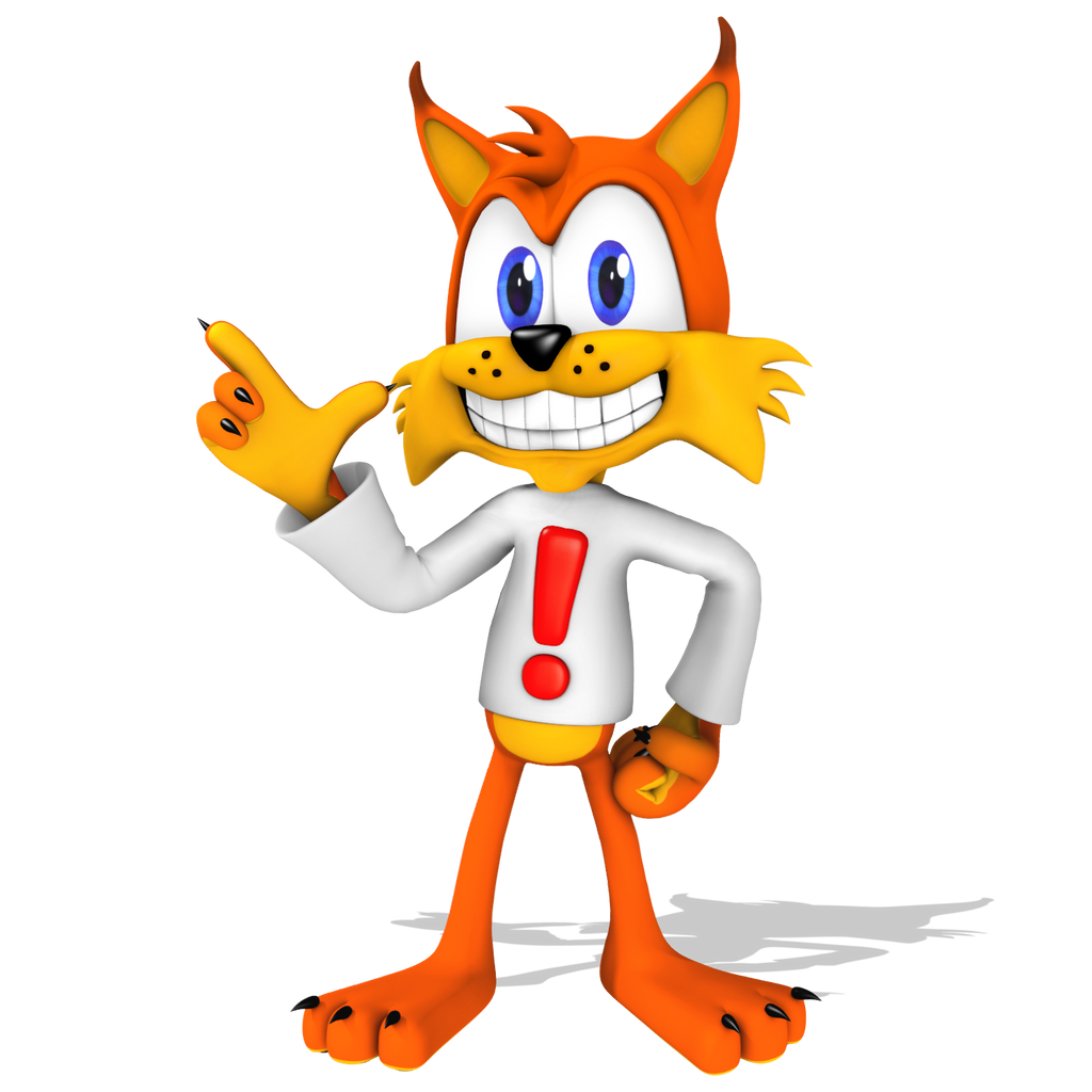 The Gaming Zoo (Beat All Comers) - Page 3 Bubsy_render_by_nibroc_rock-d9dojhv