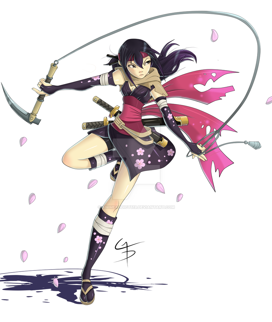 Celestial Spirit Weapon Magic W.I.P. Ninja_girl_reiko_wip_by_animeaddict519-d34ppy5