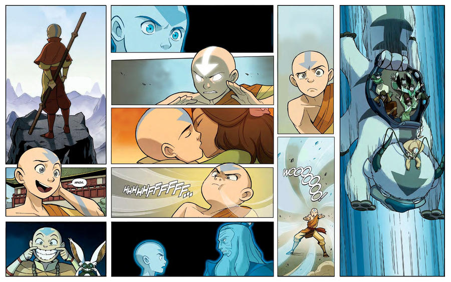 cronología del avatar, el ultimo maestro aire Aang_collage_by_p94t-d57bjft