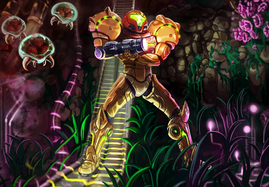 [Ficha Completa] Metroid - Samus Aran Metroid_illustration_by_otherworldmedia-d7nsiz3